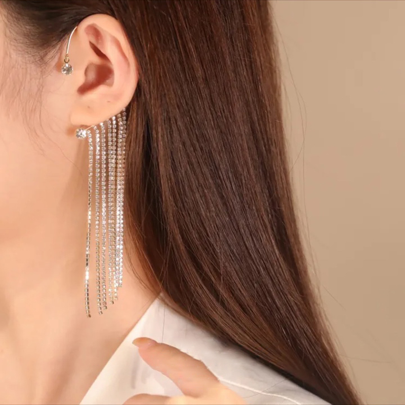 (🎁Women's Day Pre-sale)Sparkling Diamond Tassel Earrings(A pair)-BUY 2 FREE SHIPPING