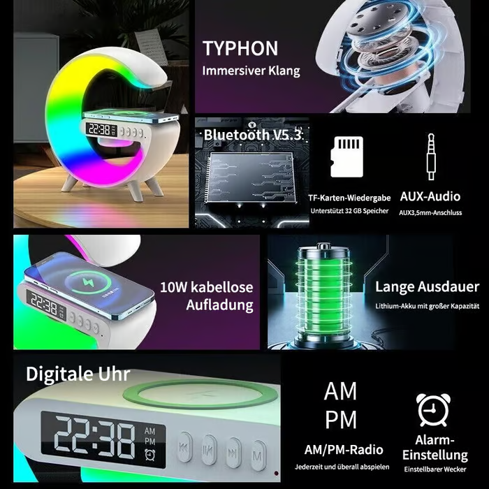 👍Multifunktionaler Bluetooth-Lautsprecher