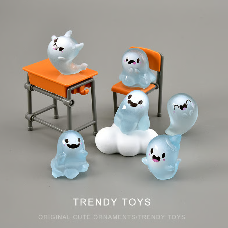 ⏰LAST DAY SALE 50% OFF🔥Glow in the Dark Mini Ghost Figures with Box