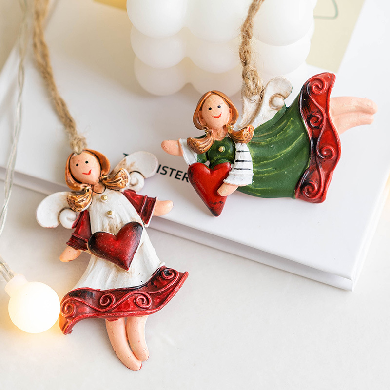 🎄Christmas Sale 49%-Country Christmas resin angel pendant🧚‍♀️