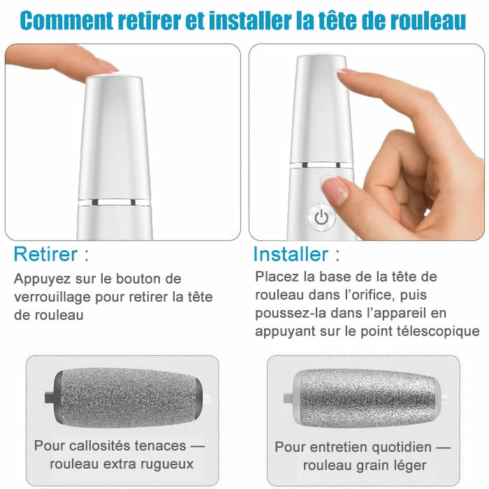 🔥Dernier jour -50 % de réduction - Éliminateur électrique de callosités pour les pieds
