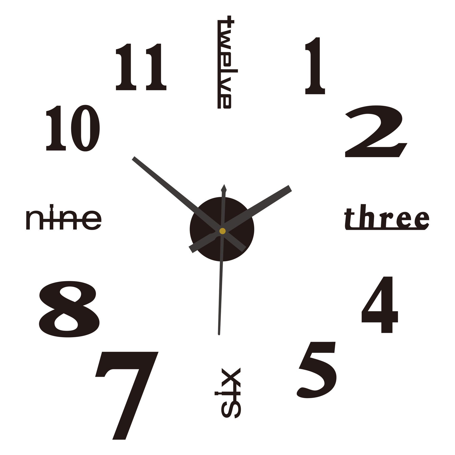 🔥Last Day Promotion 50% OFF⏰ 3D Wall Decal Decorative Clock