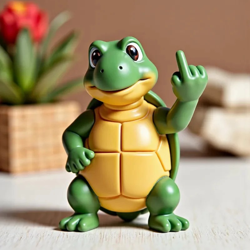Rebel Turtle Desk Ornament 🐢