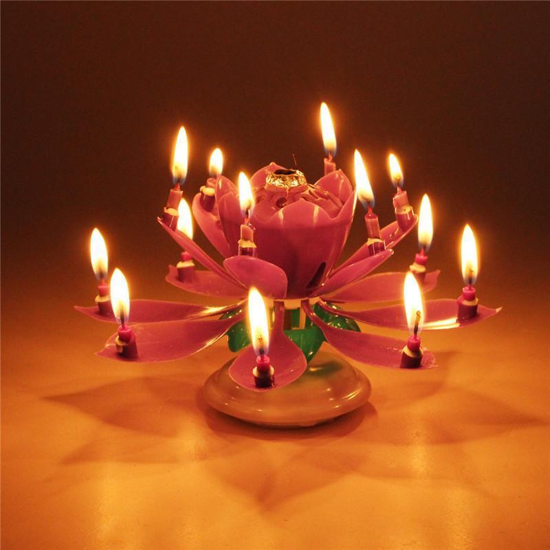 Last Day Promotion 48% OFF - 🔥Magic Musical Flower Birthday Candle⚡Buy 3 Get 3 Free(6 Pcs)