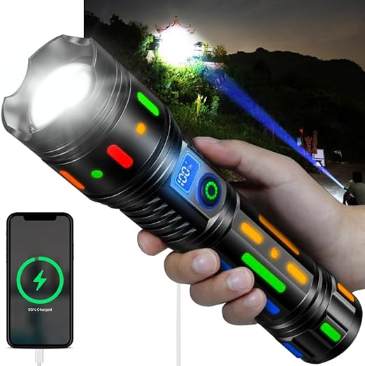 🔥Exclusive Summer Sale 50% OFF - German Super Bright Rechargeable LED Flashlight-🎁BUY 2 FREE SHIPPING