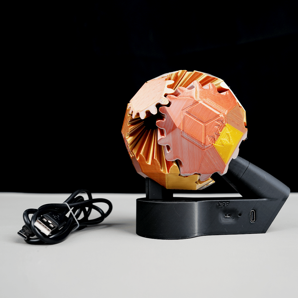 🔥Last Day Promotion 50% OFF🔥3D Printed Electric Rotating Gear Ball