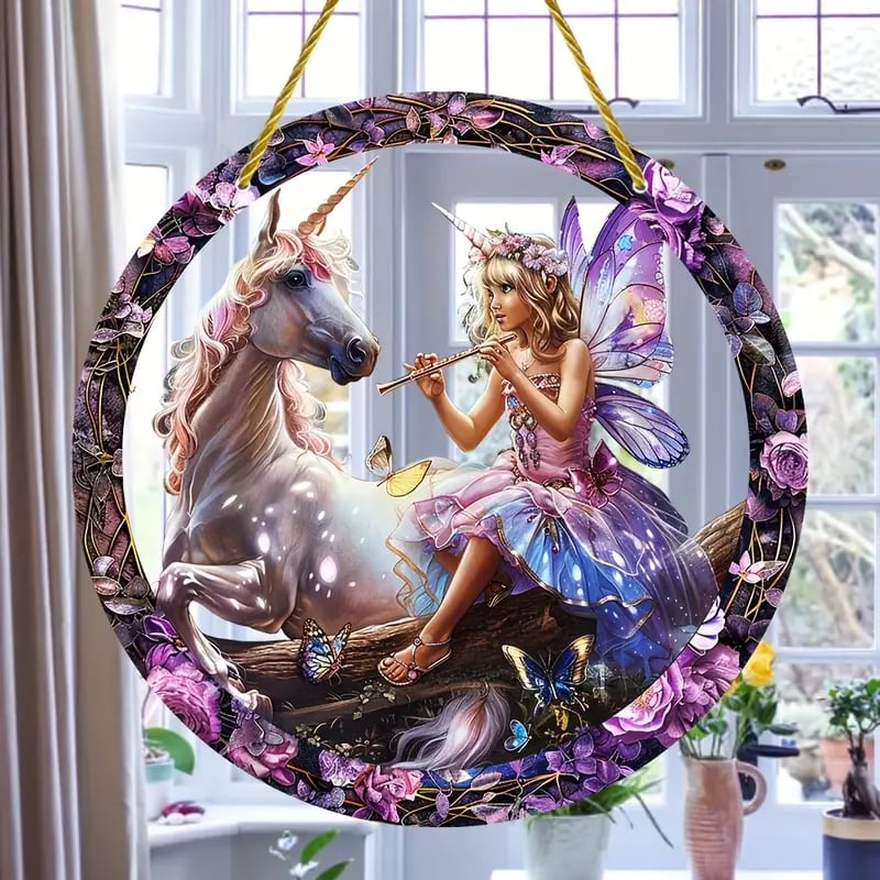 🦋🦄Unicorn Fairy Ornament