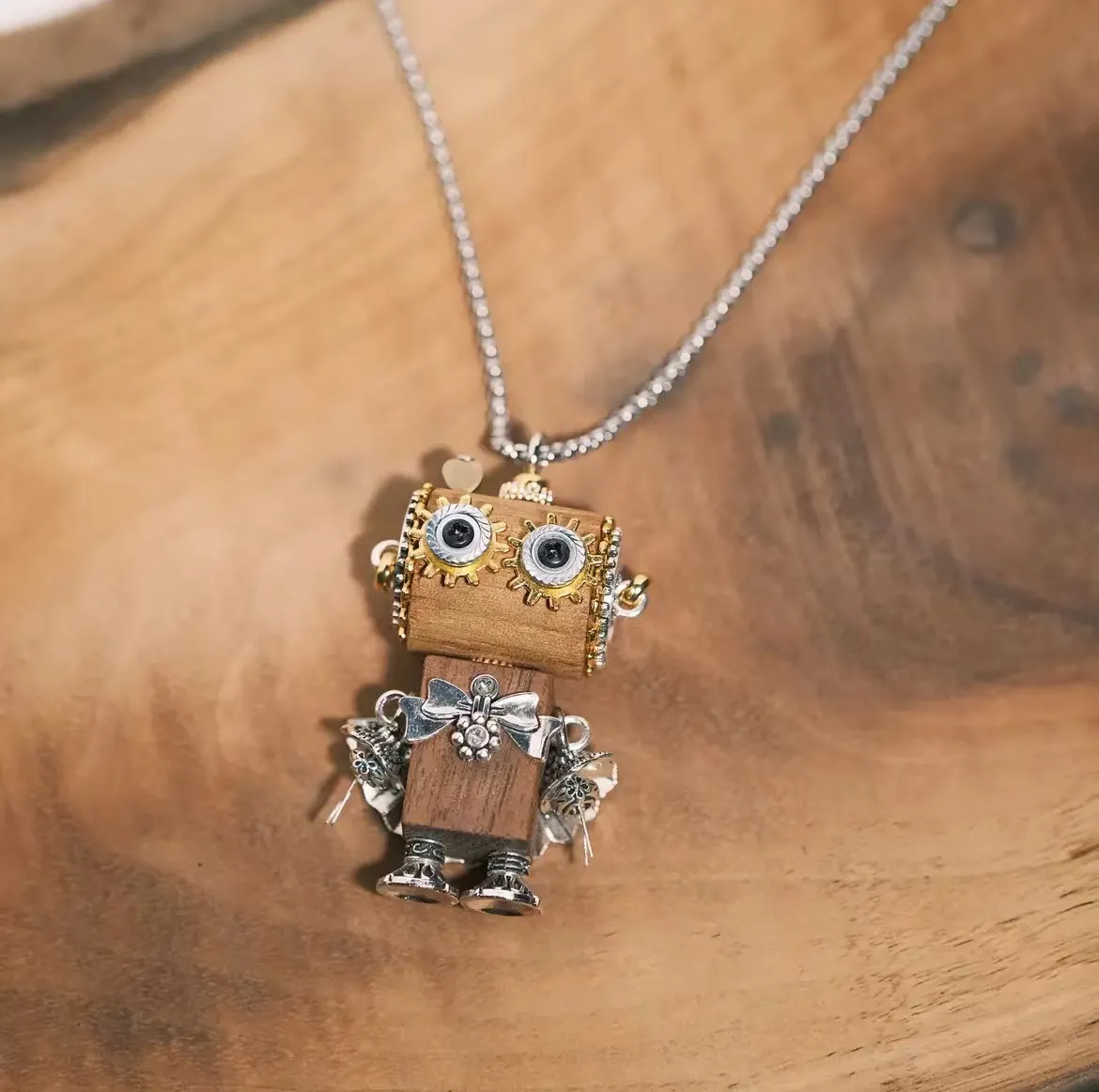 🎁Last Day Promotion🔥Punk Steam Robot Pendant