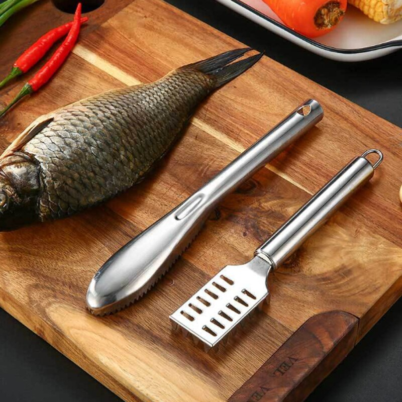 (🎄CHRISTMAS SALE NOW-48% OFF) Stainless Steel Fish Skin Scraper(BUY 2 GET 1 FREE NOW)