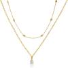 Tewiky Diamond Necklaces for Women, Dainty Gold Necklace 14k Gold Plated Long Lariat Necklace Simple Gold CZ Diamond Choker Necklaces for Women Trendy Gold Necklace Jewelry Gifts for Girls