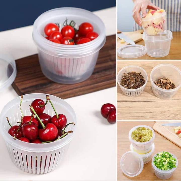 (🔥Last Day Promotion-48%OFF)Multilayer Drain Food Preservation Box(Buy 3 get 2 Free)