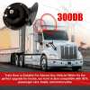 300DB Super Loud Train Horn For Truck Train Boat Car Air Electric Snail Single Horn Black