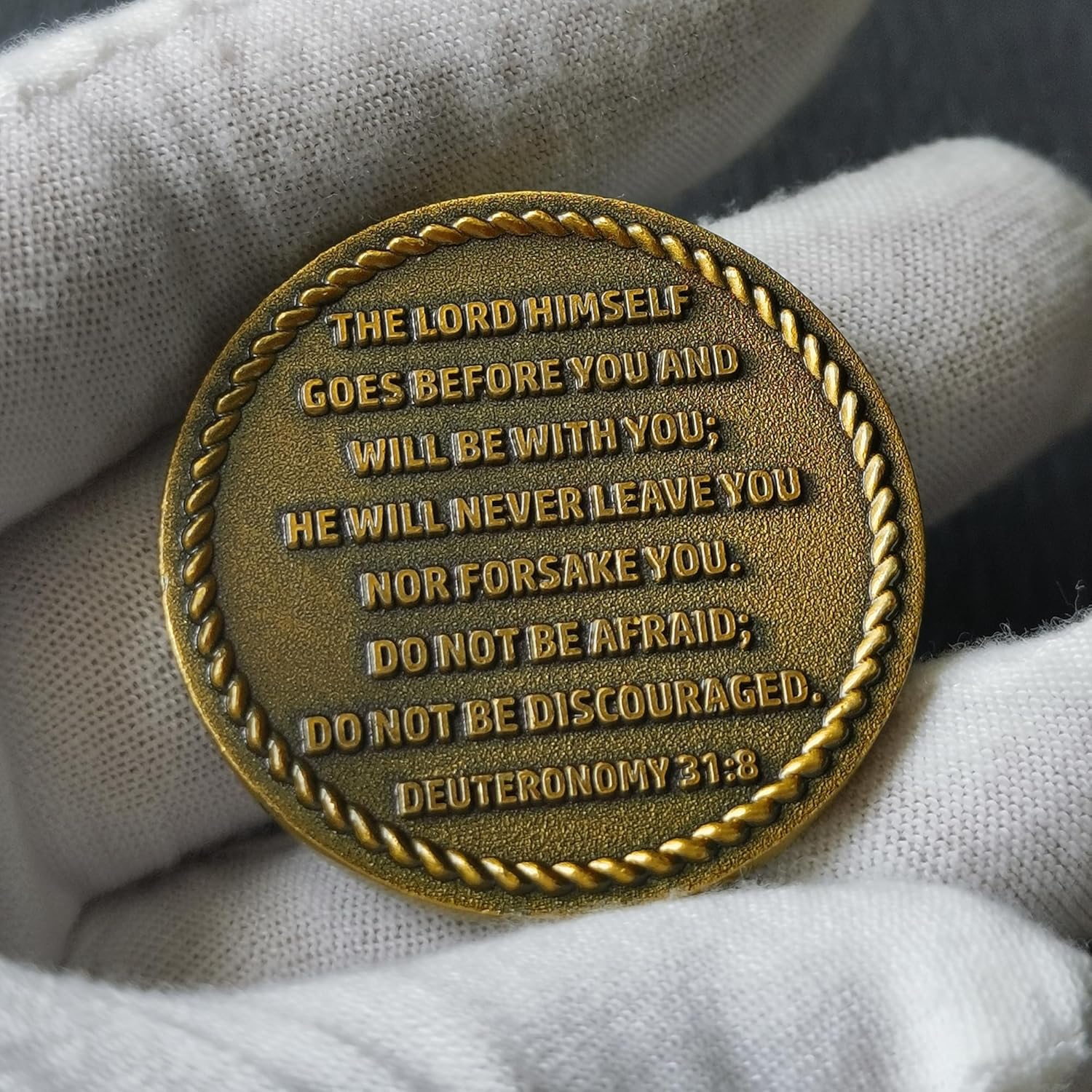 Anchored in Christ Christian Challenge Coin