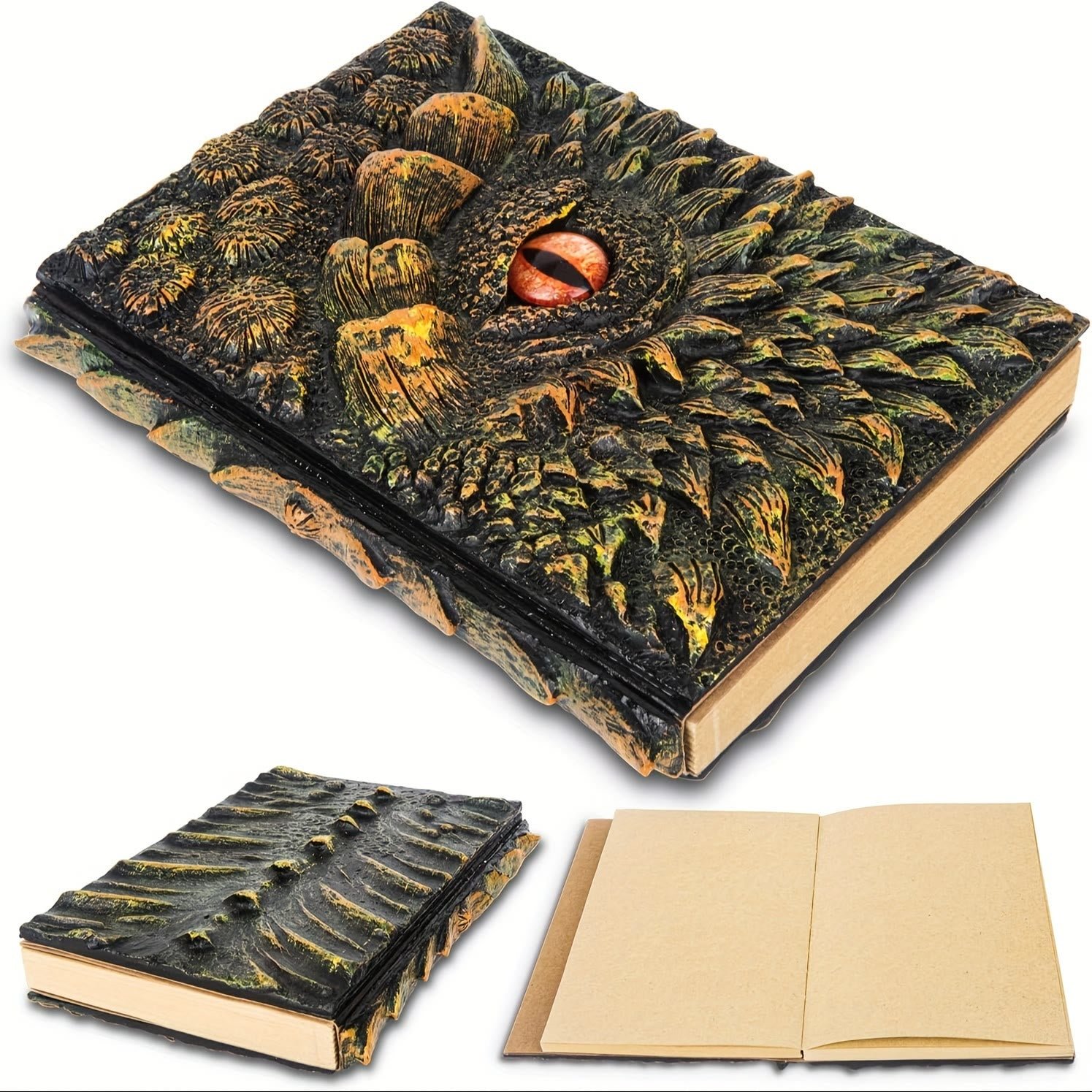 Handmade 3D Dragon Eye Engraved Notebook🎁Buy 2 Free Shipping