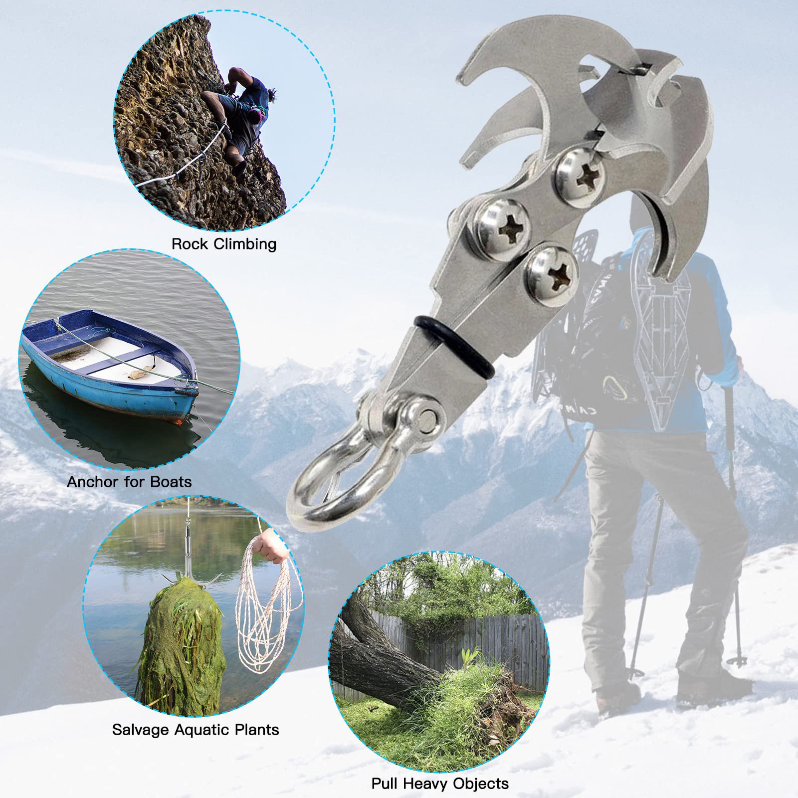 GravityGrip™ Grappling Hook / Gravity Hook
