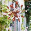 Solar Powered Glass Ball Wind Spinner