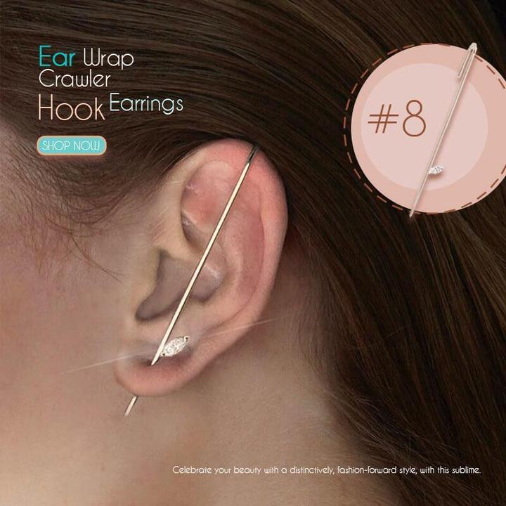 Mother's Day Pre-Sale 48% OFF - Ear Wrap Crawler Hook Earrings-Buy 3 for free shipping