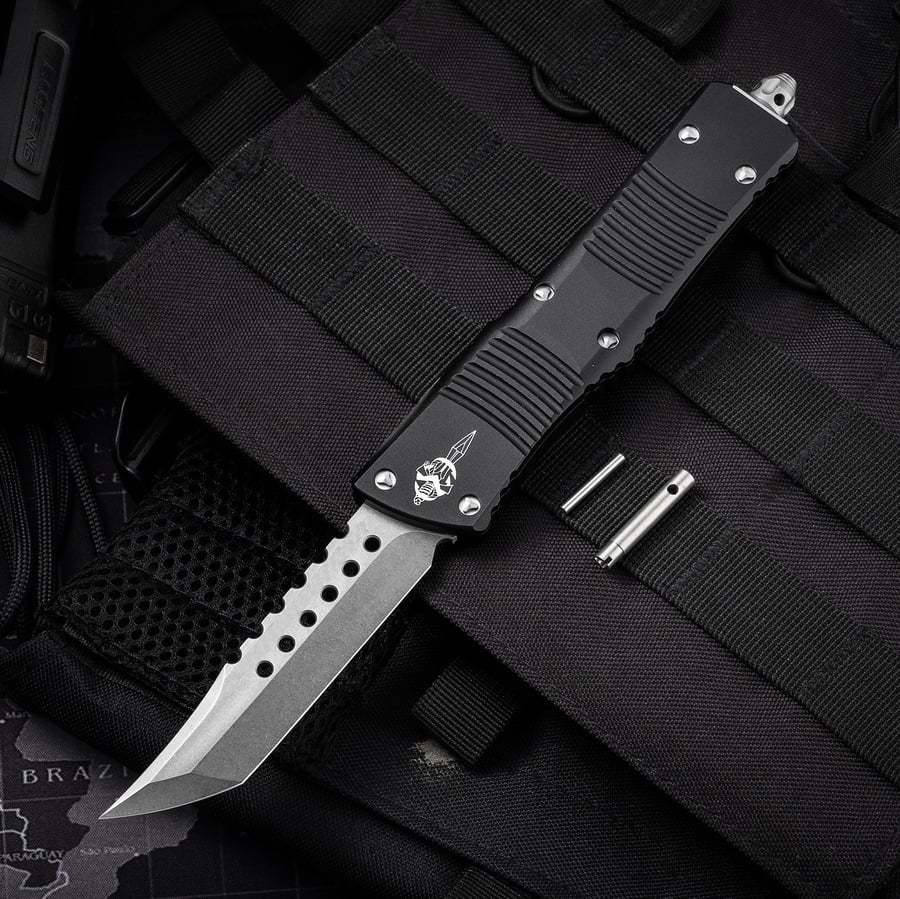 Microtech D2 Steel Aviation Aluminum Tactical Camping Self-Defense Knife