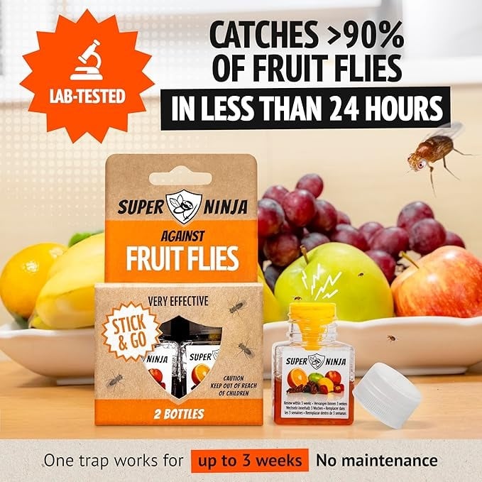 🎁TikTok Last Day Sale - 70% OFF🔥Super Ninja Fruit Fly Traps- safe for children and pets