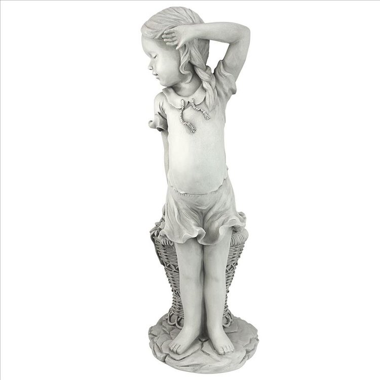 Embrace Childhood with Frances, the Flower Girl Statue