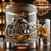 Whiskyglas im Motorrad-Stil