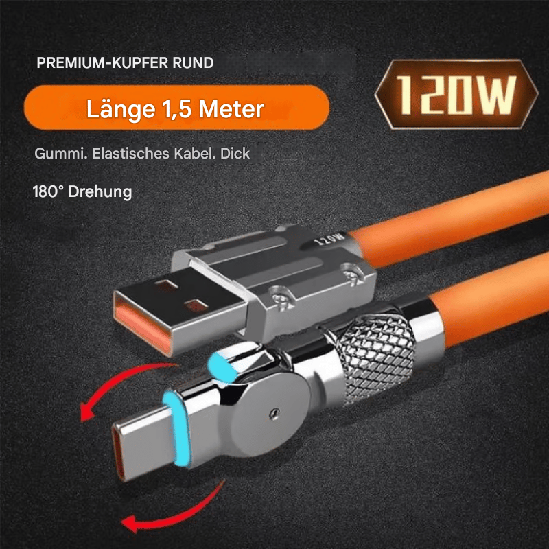 🔥Letzter Tag 50% RABATT -540° drehbares Streamer-Datenkabel