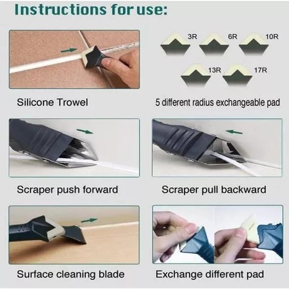 ⏰BUY 2 GET 1 FREE🔥3 In 1 Ultimate Caulking Tool