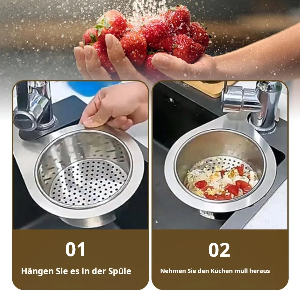 🔥Siebkorb aus Edelstahl in Schwanenform für die Spüle