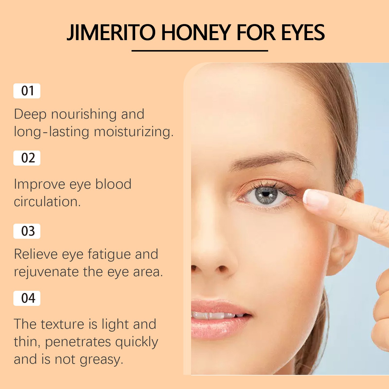 ⏰LAST DAY SALE 50% OFF🐝Genuine Honey Eye Cleansing Serum