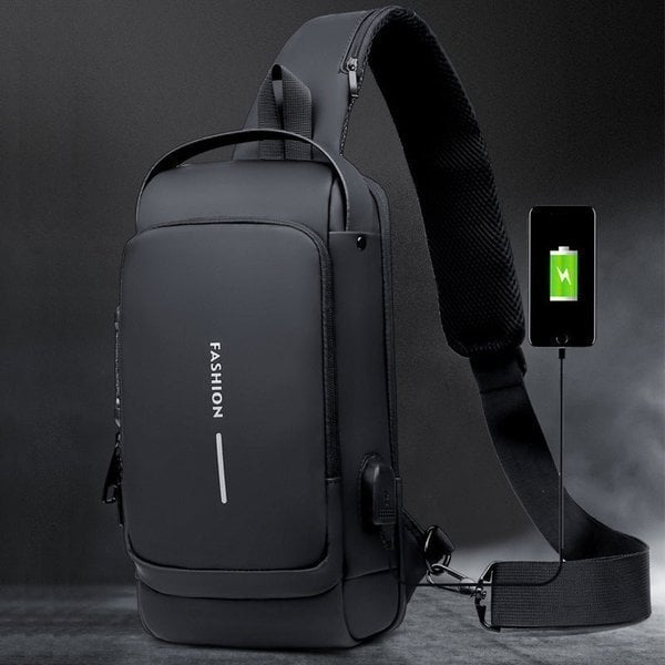 🔥Holiday Sale - USB Charging Sport Sling Anti-theft Shoulder Bag