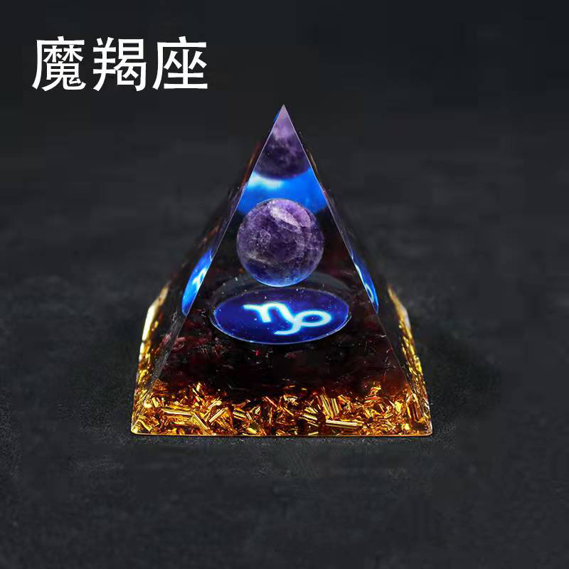 12 Constellation Orgone Crystal Pyramid