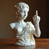 🔥Middle Finger Witch Statue