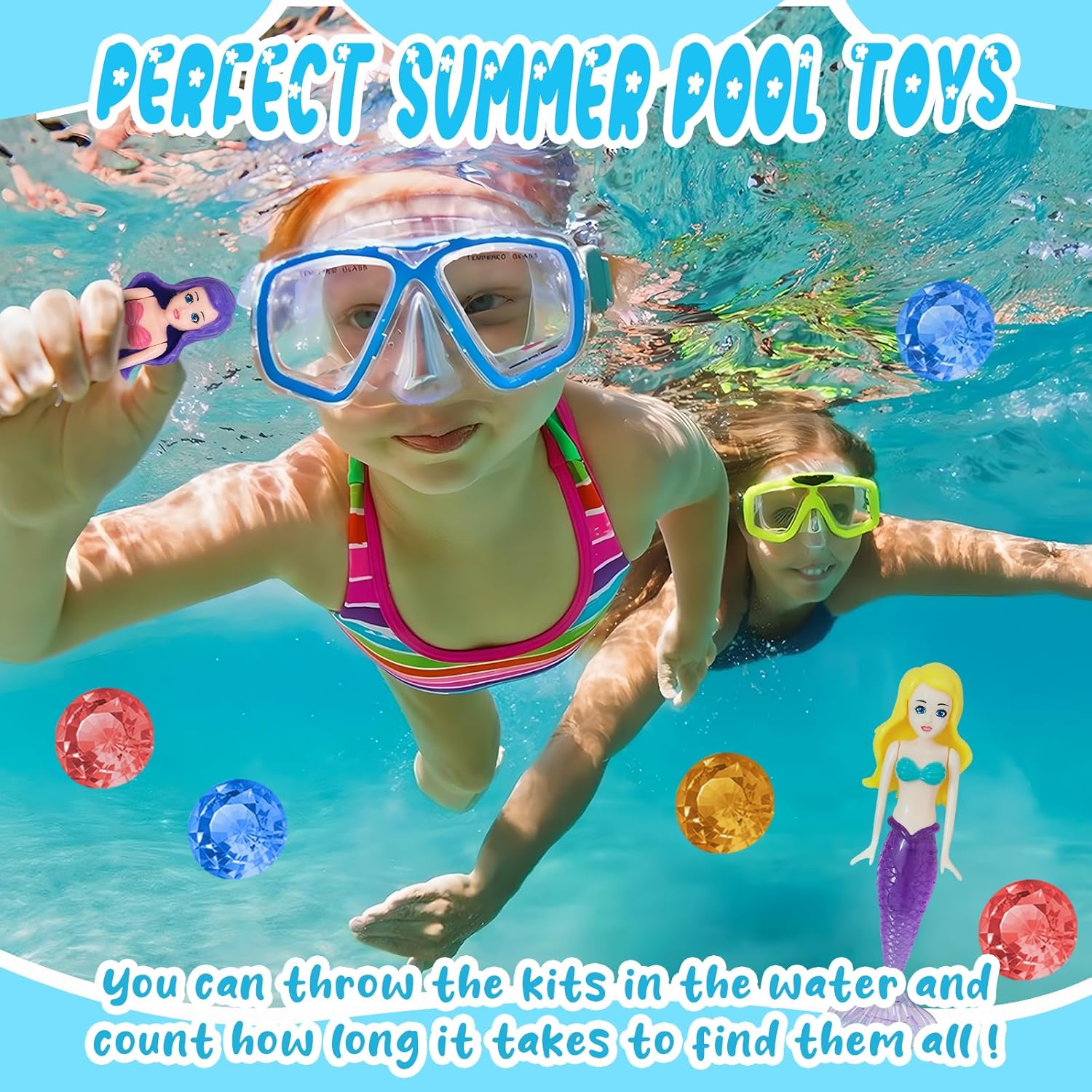 🔥Last Day Promotion 50% OFF🔥Mermaids Underwater Diving Pool Toys