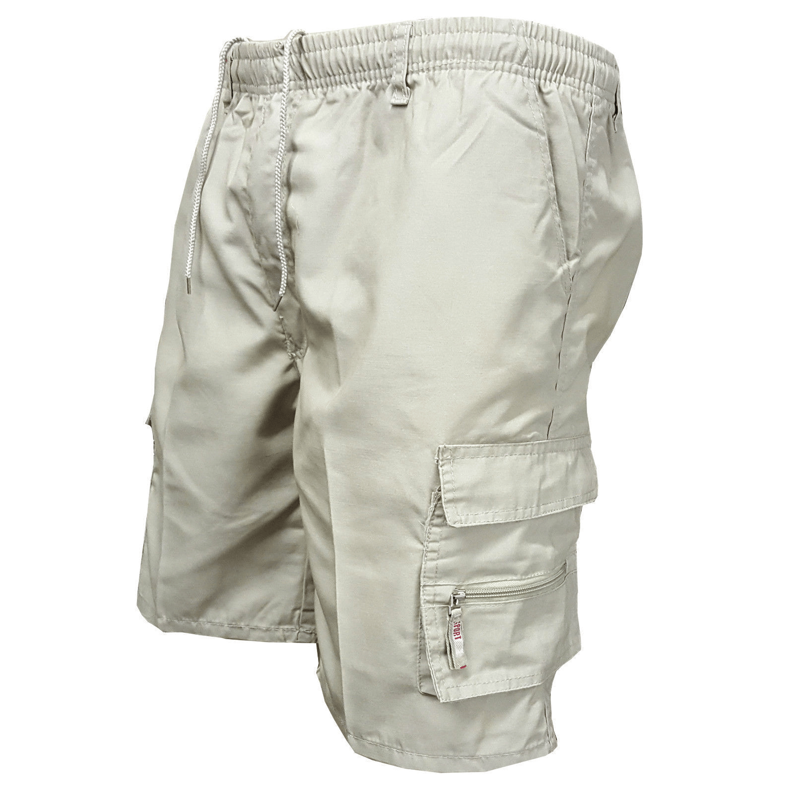 Men's Zipper Pockets Hiking Athletic Running Shorts