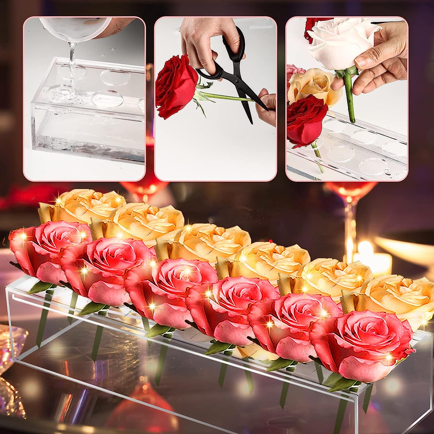 💓Mother's Day Gift 50% OFF - Clear Acrylic Flower Vase(Buy 2 Free Shipping)