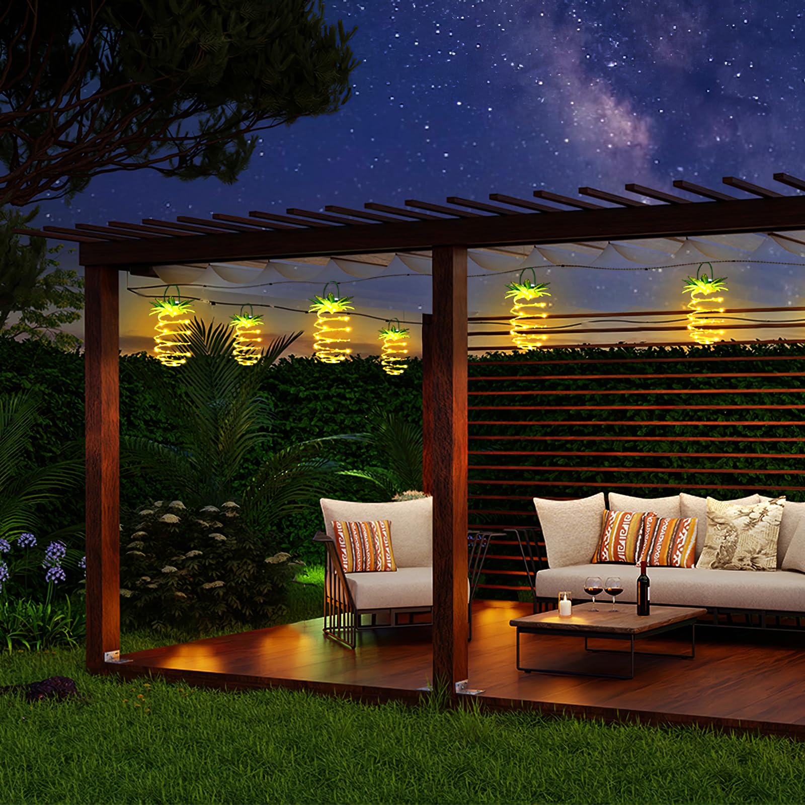 🔥Hot Sale Now 49% - Waterproof 60 LED Pineapple Decorative Solar Lights