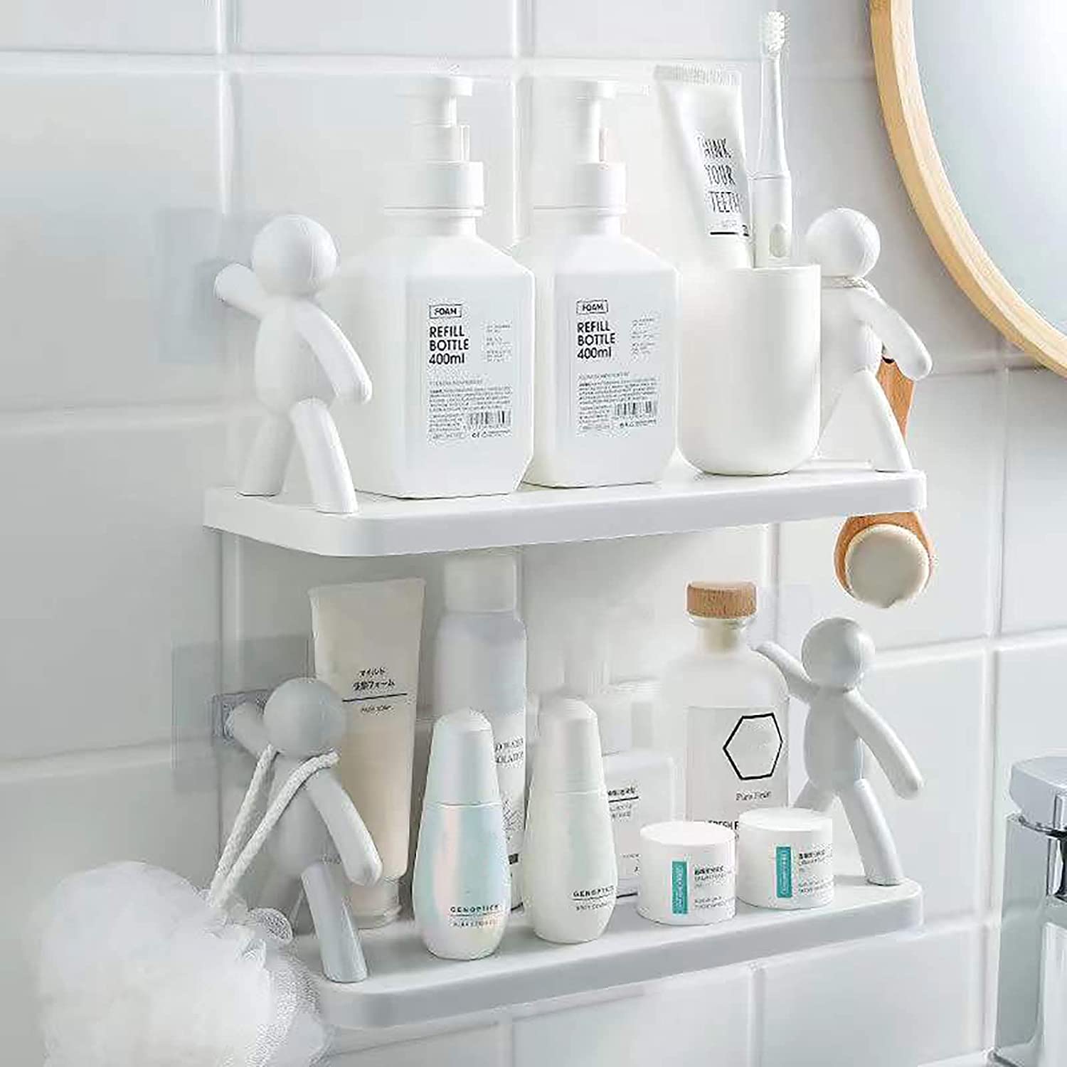 Multifunctional storage rack for kitchen and bathroom