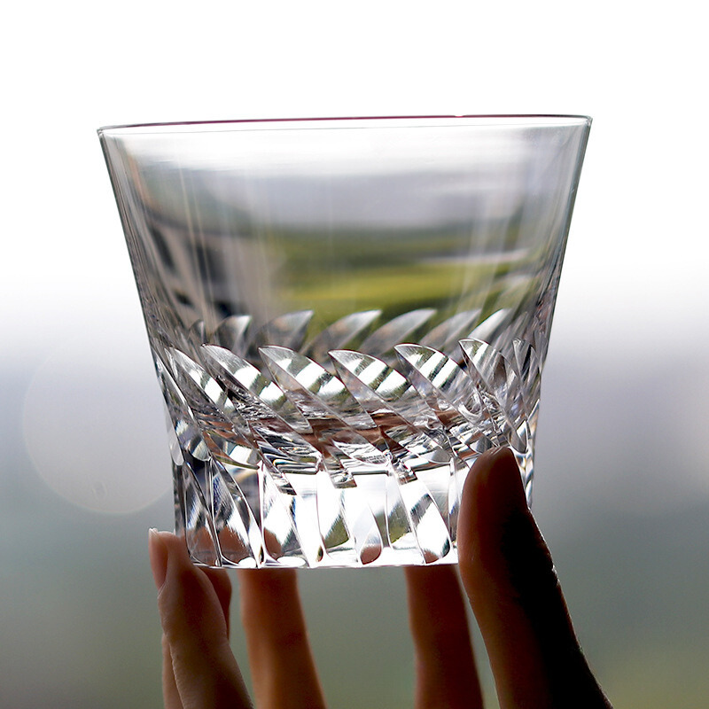 Angel Wing Crystal Whiskey Glass