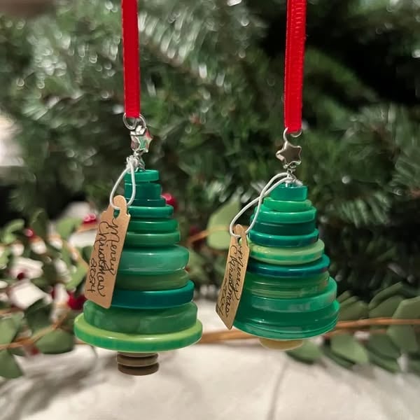 🔥LAST DAY 50% OFF!🎄DIY Button Christmas Ornament Kit