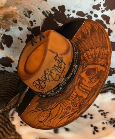 🎁TikTok Last Day Sale - 70% OFF🔥Retro Indian Skull Chief Hat