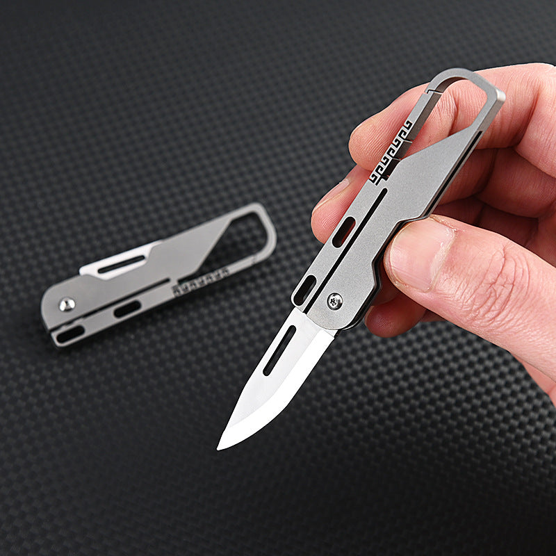 Multifunctional keychain knife