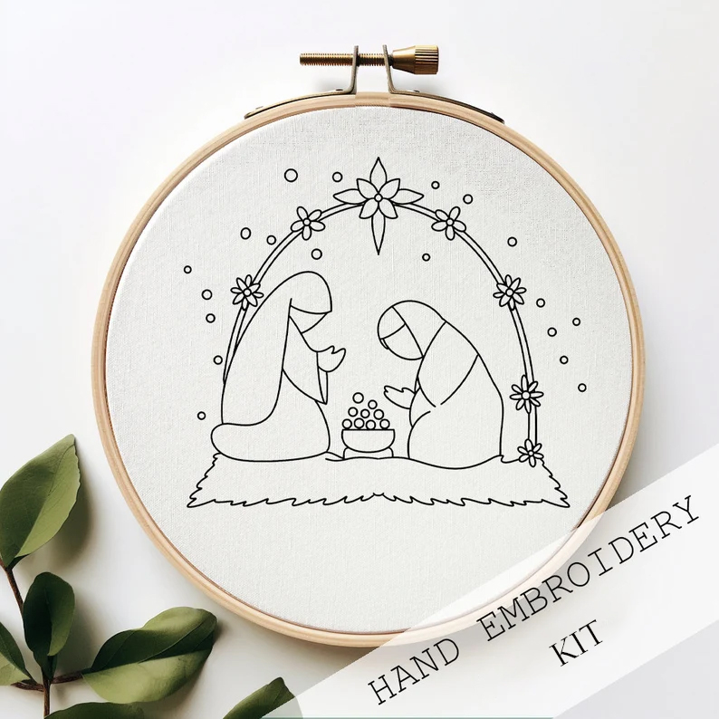 Christmas Embroidery KIT