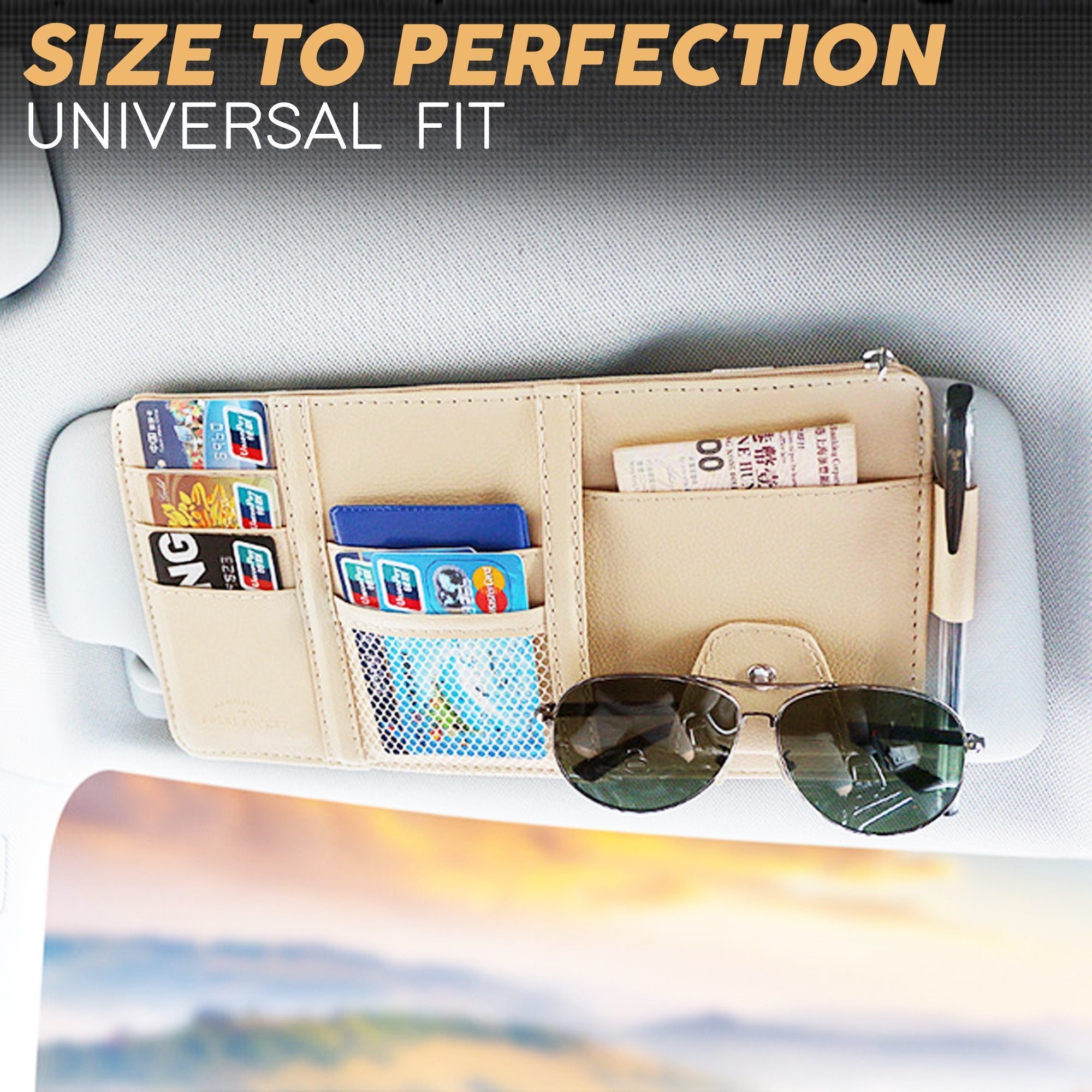 Tiktok Summer Sale🎉Car Sun Visor Organizer with Pockets