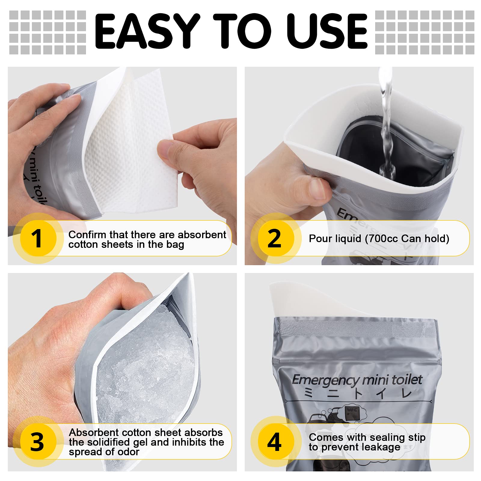 ✨2023 HOT SALE 50% OFF 🔥700ml portable urine bag