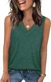 🔥Letzter Tag 70% Rabatt ✨Damen ärmellos V-ausschnitt Abnehmen lockere Passform Casual Tank Top T-Shirt