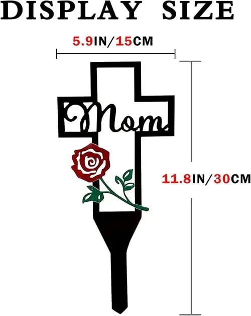 Memorial Day Sale 70%OFF - Cemetery Memorial Cross Stake for Parents