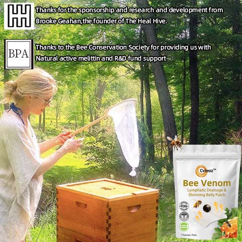 👨‍⚕️Cvreoz™ Bee Venom Drainage Slimming Abdominal Patch🌿