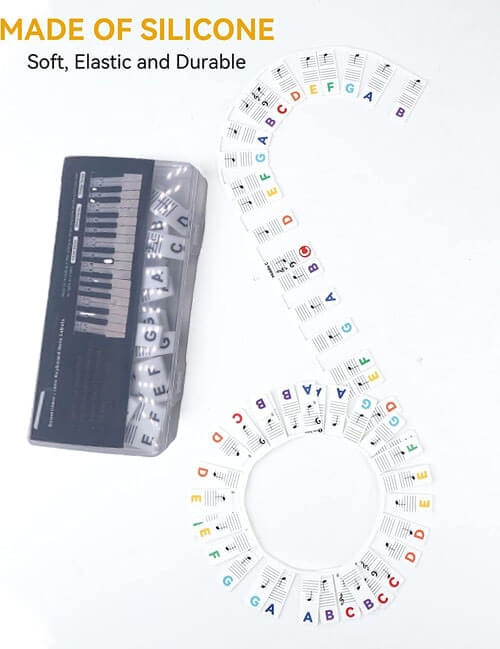 (Christmas Hot Sale- 48% OFF) Removable Piano Keyboard Note Labels