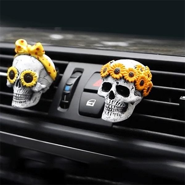 (Valentine's Day Hot Sale- 50% OFF) Skull Head Aromatherapy Ornaments- BUY 4 GET EXTRA 20% OFF