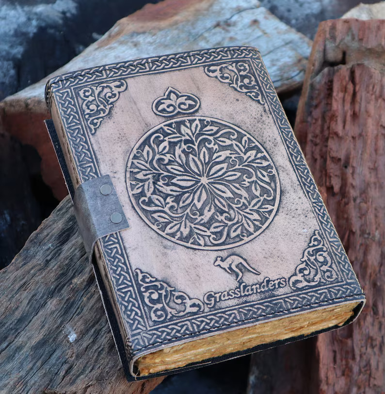 Personalised-Double Dragon Leather Journal